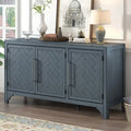 Buffet de rangement avec étagères réglables et placage de pin