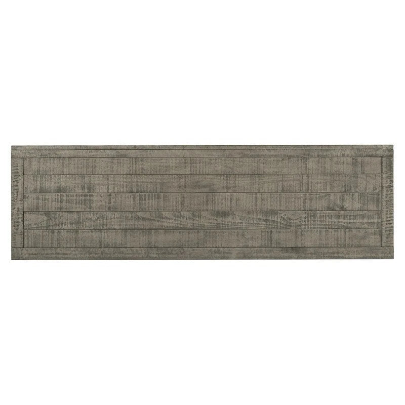 Buffet de rangement avec étagères réglables et placage de pin