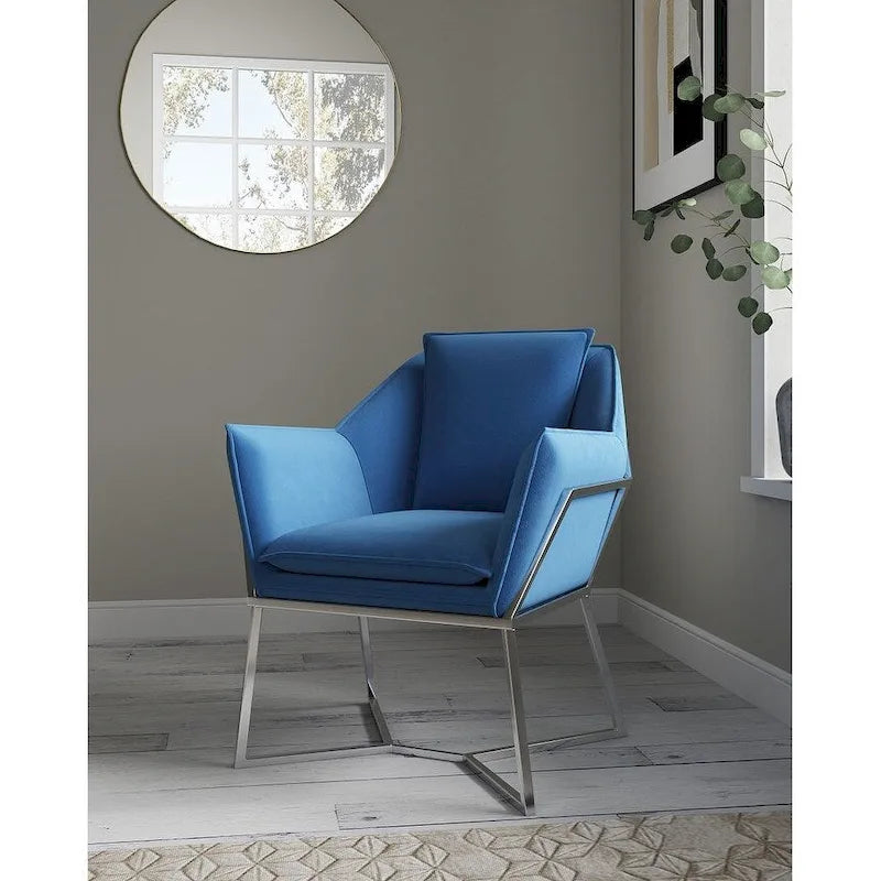 Fauteuil d'appoint en velours Origami