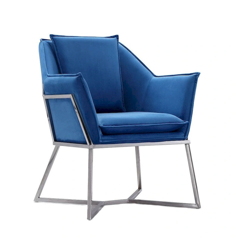 Fauteuil d'appoint en velours Origami