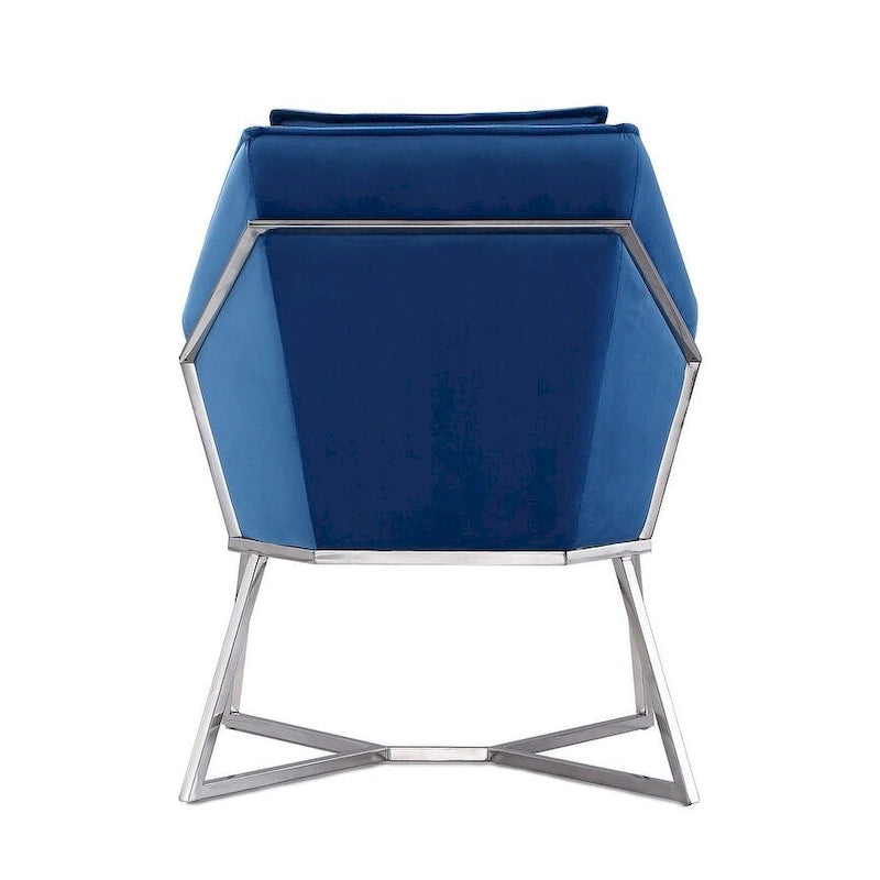 Fauteuil d'appoint en velours Origami