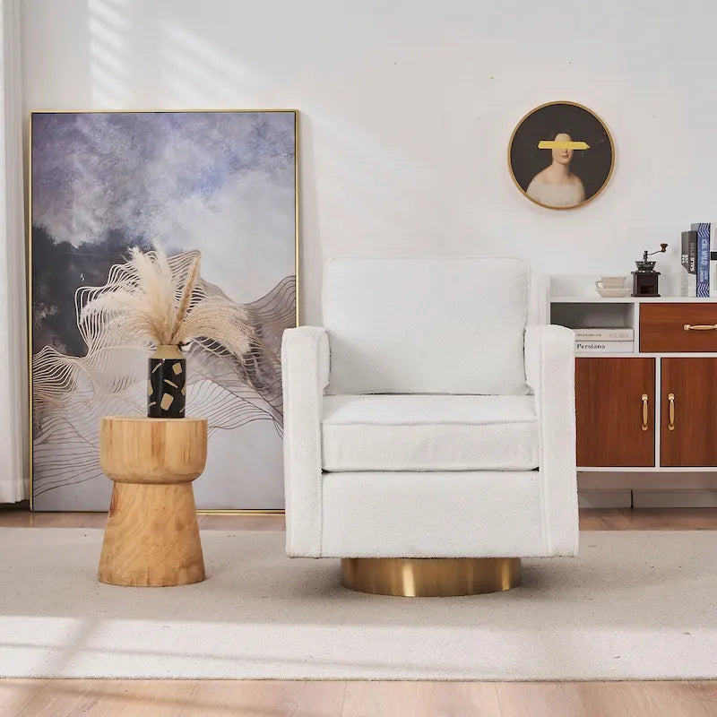 Fauteuil pivotant de salon