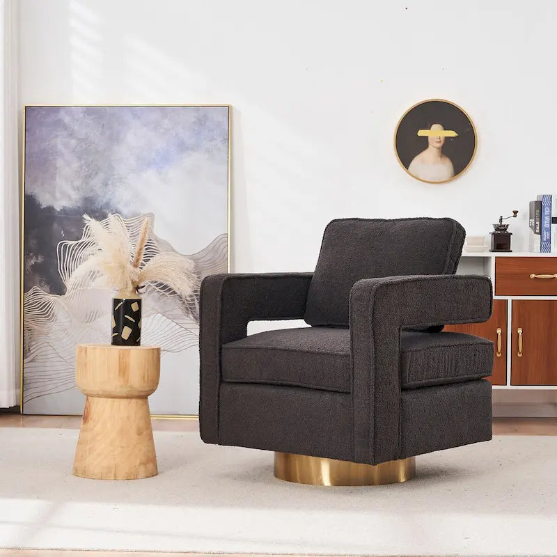 Fauteuil pivotant de salon