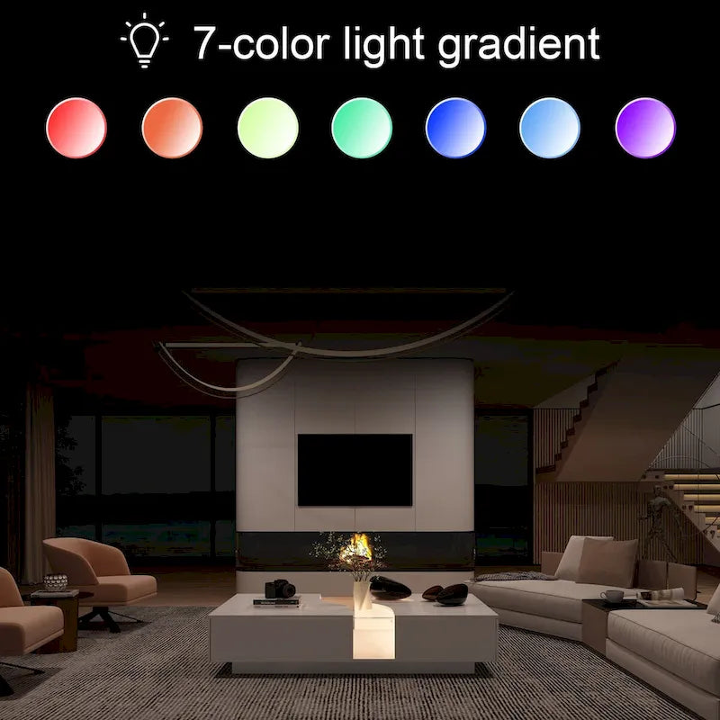 Fonctionnalité et élégance : Table basse moderne à LED avec plateau en verre