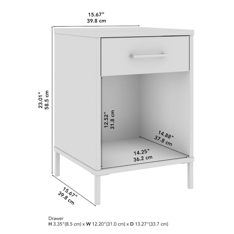 Table d'appoint de salon avec tiroir
