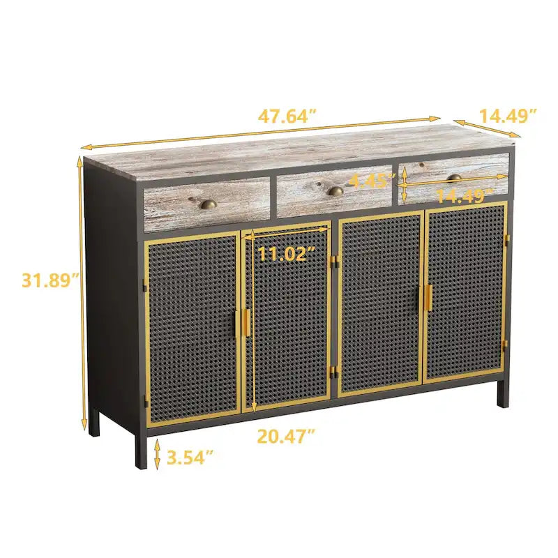 Bahut de style moderne (avec tiroir supérieur)