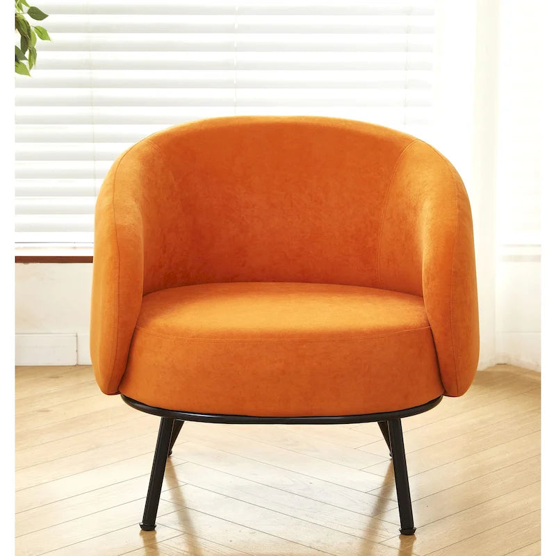 Fauteuil d'appoint d'intérieur Barrel Back Mid-Century