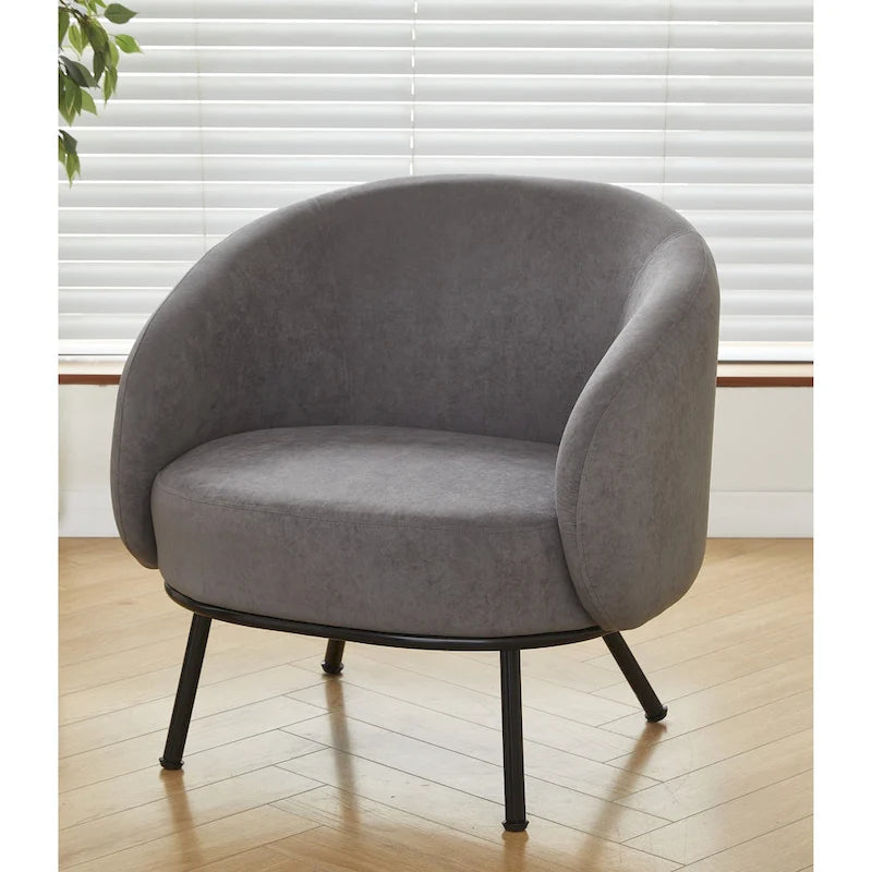 Fauteuil d'appoint d'intérieur Barrel Back Mid-Century