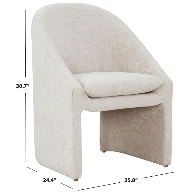Chaise de salle à manger en chenille