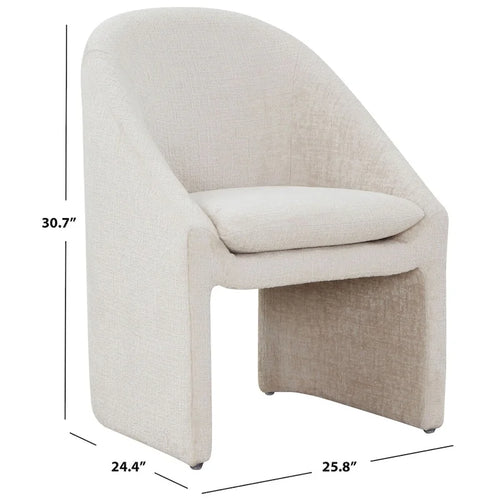 Chaise de salle à manger en chenille